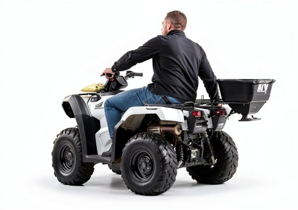 Buyers Products ATVS100 ATV Broadcast Spreader – 100 lb Capacity, Poly Hopper, 12V Motor, Rain Cover Included – Seed, Fertilizer, Salt & Feed Spreader for ATV Accessories-7