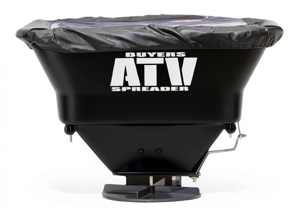 Buyers Products ATVS100 ATV Broadcast Spreader – 100 lb Capacity, Poly Hopper, 12V Motor, Rain Cover Included – Seed, Fertilizer, Salt & Feed Spreader for ATV Accessories-0