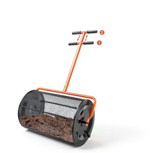 VEVOR Compost Spreader 24" Wide Lawn Spreaders with Adjustable Handle-4