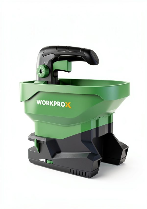WORKPROX Battery Powered Fertilizer Spreader 8-Level Seed 2.5L Hopper-1