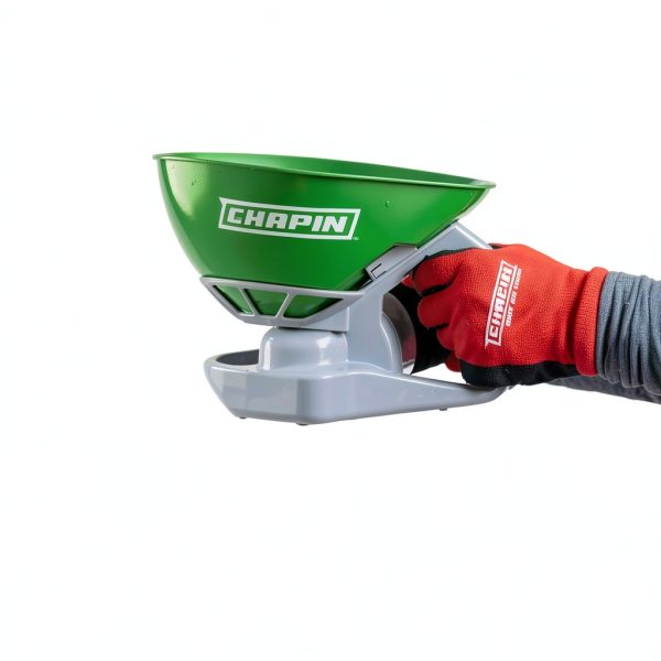 Chapin 8706G Hand Crank Spreader for Lawn and Garden, Lightweight Poly-1