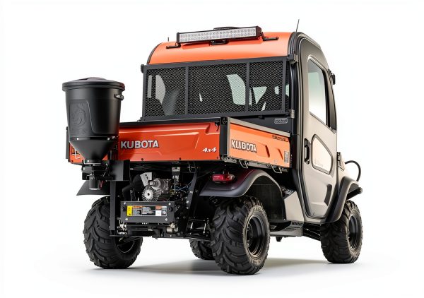 Buyers Products UTVS16 UTV Broadcast Spreader For Salt, Grass Seed, Fertilizer, Deer Feeder Seed and More, 150 lb. Capacity with Lid, UTV All Season Spreader-3