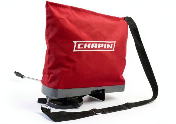 Chapin 84700A 25-Pound Professional Handheld Bag Seed spreader with Waterproof Bag, Enclosed Gears, Rear Baffle, Adjustable Shoulder Strap and Multiple Spread Options, Red-0