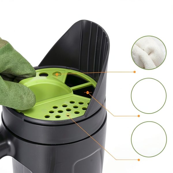 Hand Held Seed Spreader by PERSZEN for Lawn and Garden Fertilizer,-4