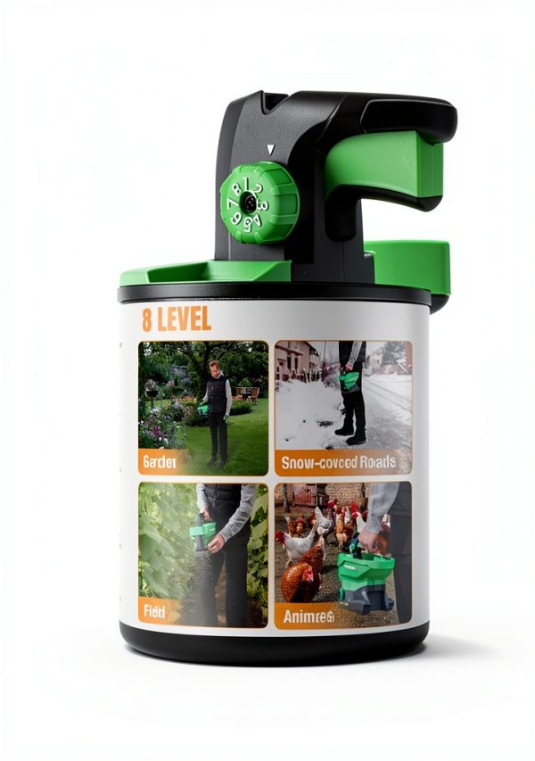 WORKPROX Battery Powered Fertilizer Spreader 8-Level Seed 2.5L Hopper-6