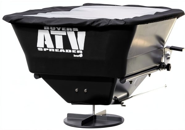 Buyers Products ATVS100 ATV Broadcast Spreader – 100 lb Capacity, Poly Hopper, 12V Motor, Rain Cover Included – Seed, Fertilizer, Salt & Feed Spreader for ATV Accessories-4
