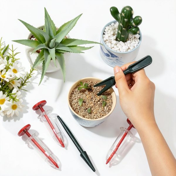 Mini Seed Spreader Set 6 PCS Rongkey Handheld Garden Tool with Dibber-4