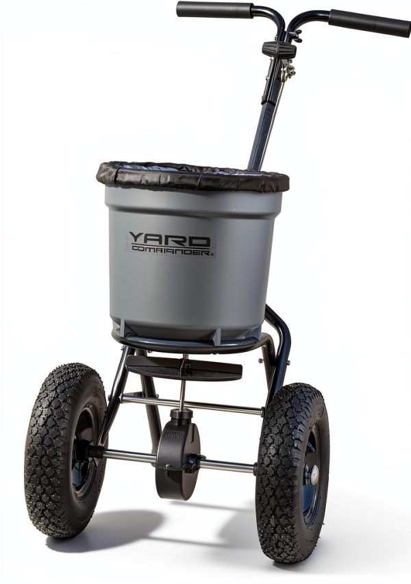 Yard Commander 50 lb Walk-Behind Spreader 10-12 ft Adjustable-0