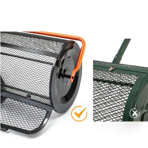 VEVOR Compost Spreader 24" Wide Lawn Spreaders with Adjustable Handle-3
