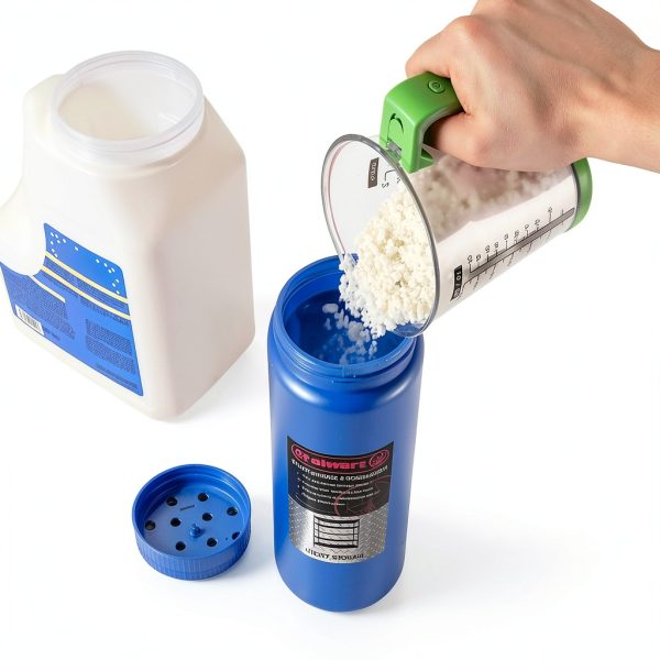 Stalwart 82-YJ487 Spreader, Salt and Seed Spreader, Also for Fertilizer, Deicing/Ice Melt By Stalwart (Multipurpose Tool for Lawn Garden and Yard) (Blue), 5.5" (L) x 3.5"(W) x 10.5" (H)-2
