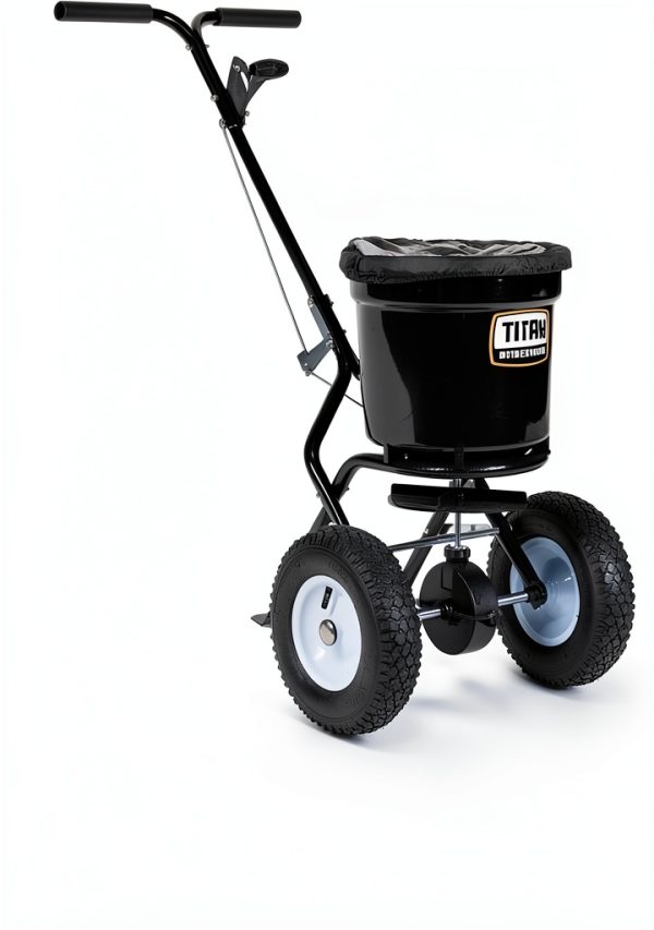 Titan Attachments 50 lb Broadcast Spreader for Fertilizer & Ice Melt-6