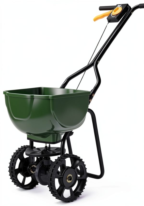 Amazon Basics Fertilizer Spreader for Lawn, 33 Pounds, 0.53 Cubic Feet, All Season, 1-Pack-0