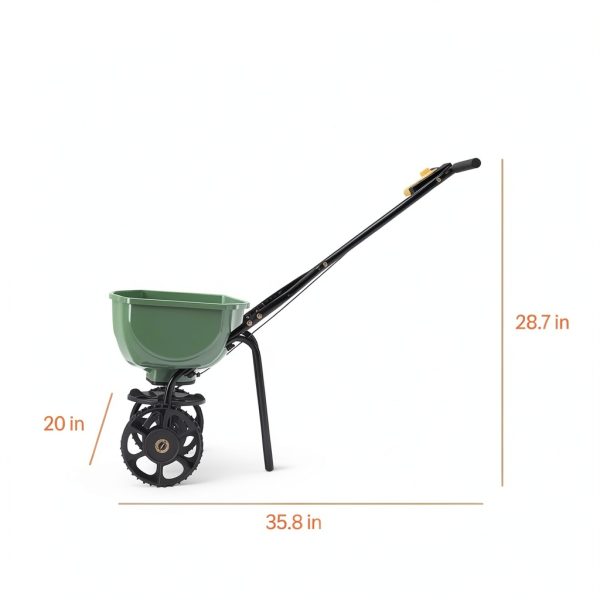 Amazon Basics Fertilizer Spreader for Lawn, 33 Pounds, 0.53 Cubic Feet, All Season, 1-Pack-4