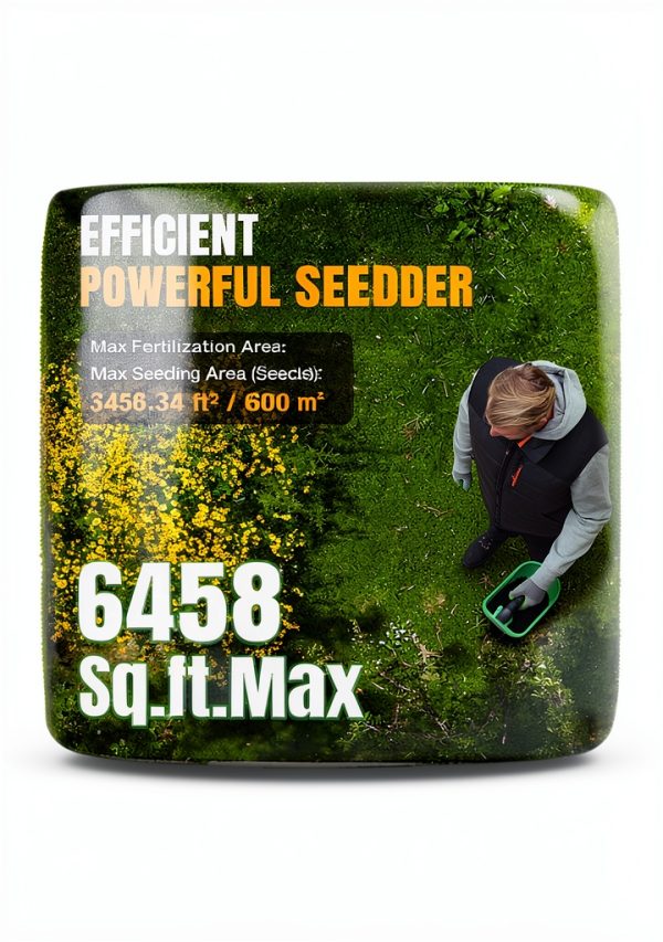 WORKPROX Battery Powered Fertilizer Spreader 8-Level Seed 2.5L Hopper-3