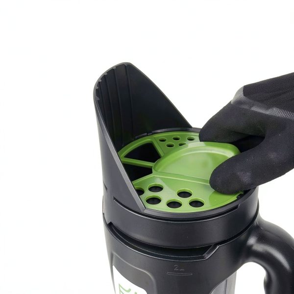 Hand held Spreader, Seed Spreader for Ice Melt, Grass Seed, Fertilizer Lawn and Garden. Multiple Adjustable Opening Sizes for Salt,Ice Melt, Up to 80 Oz-3